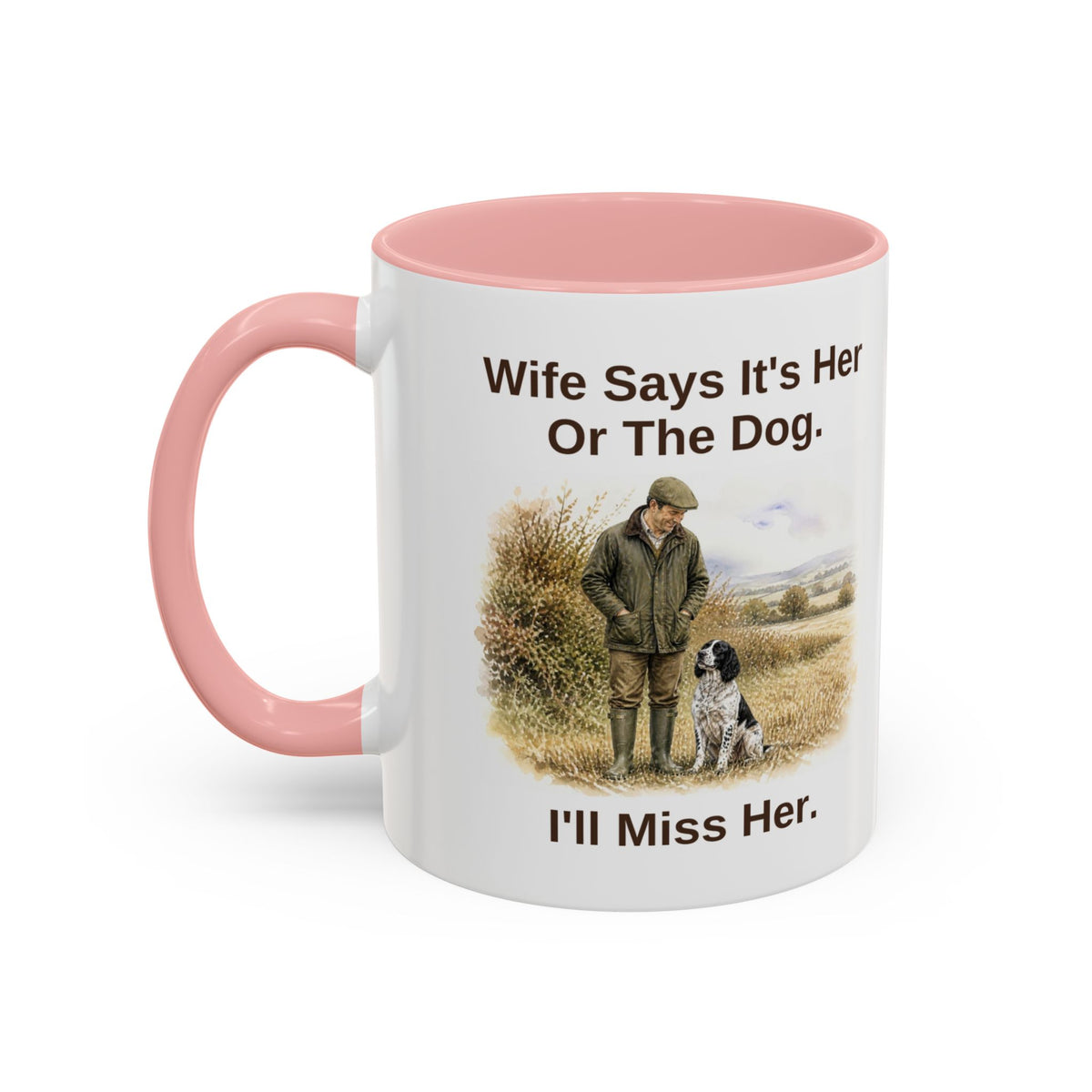 Wife Says Mug - Springer Spaniel - Black & White