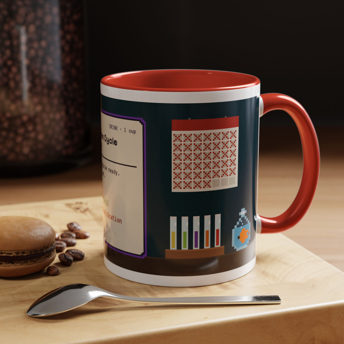 Nitrogen Cycle Coffee pixel art aquarium mug, 11oz ceramic – view 18
