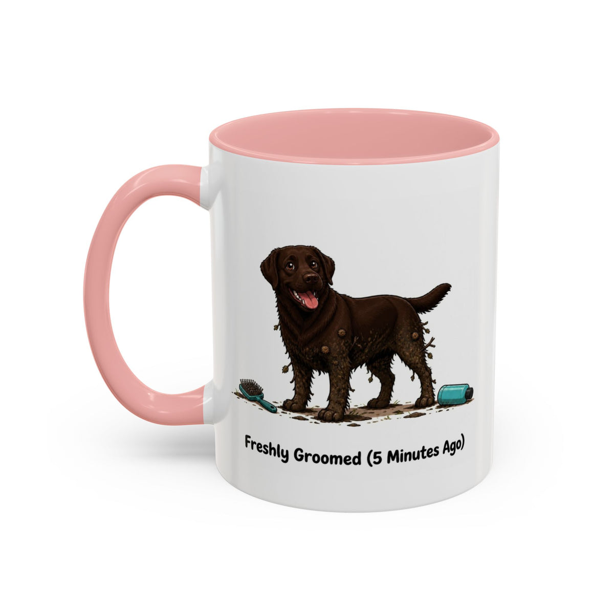 Freshly Groomed Mug - Labrador - Chocolate