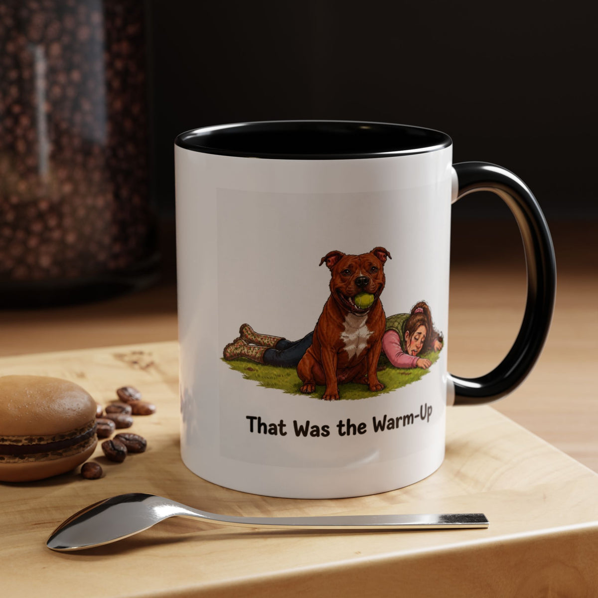 Warm-Up Mug - Staffordshire Bull Terrier - Red - Woman