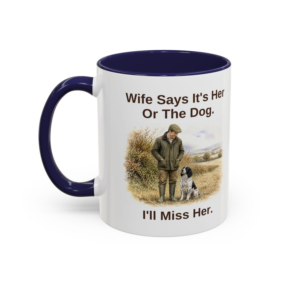 Wife Says Mug - Springer Spaniel - Black & White