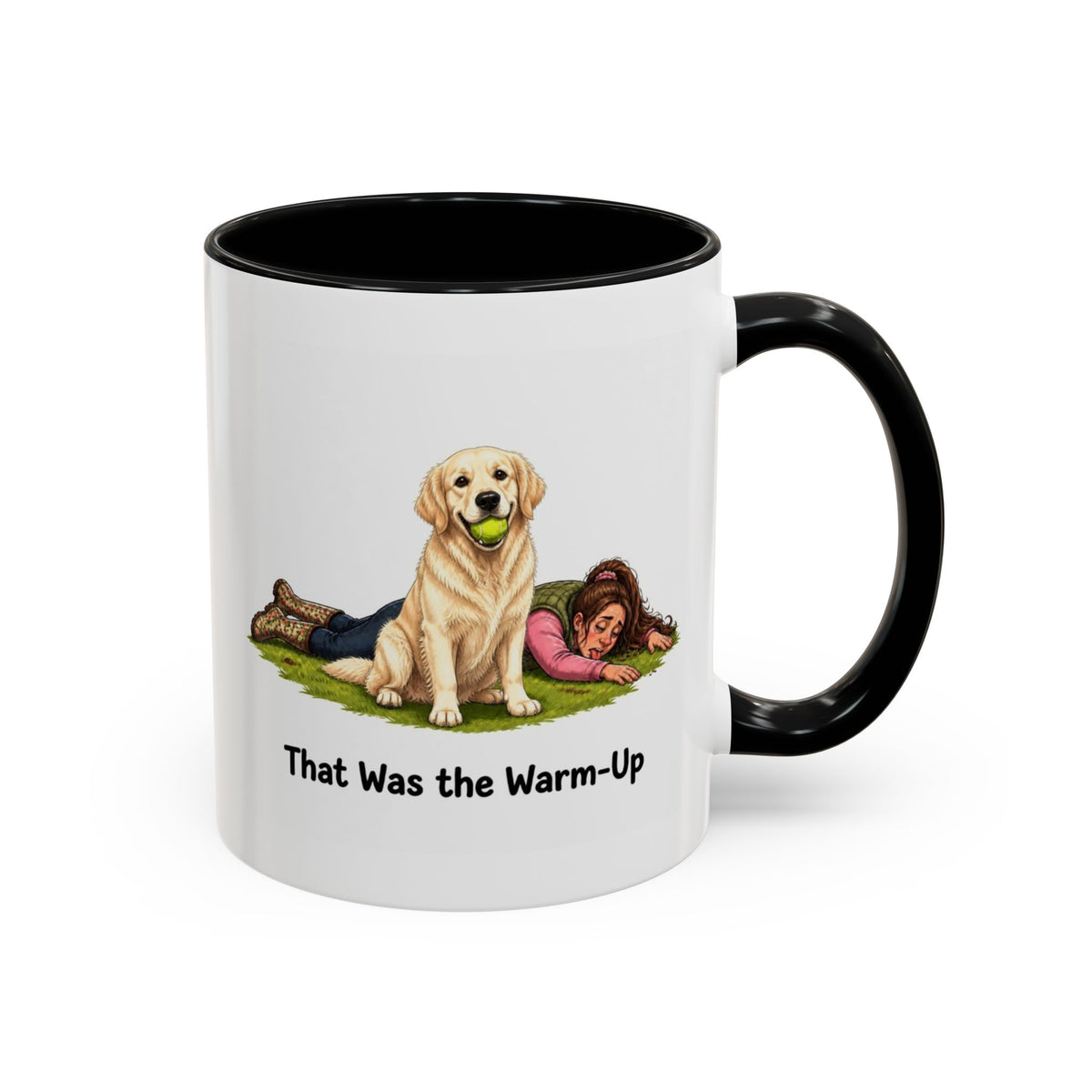 Warm-Up Mug - Golden Retriever - Cream - Woman