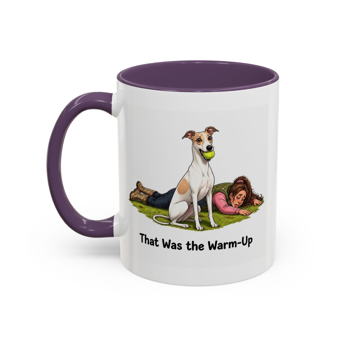 Warm-Up Mug - Whippet - White & Parti - Woman