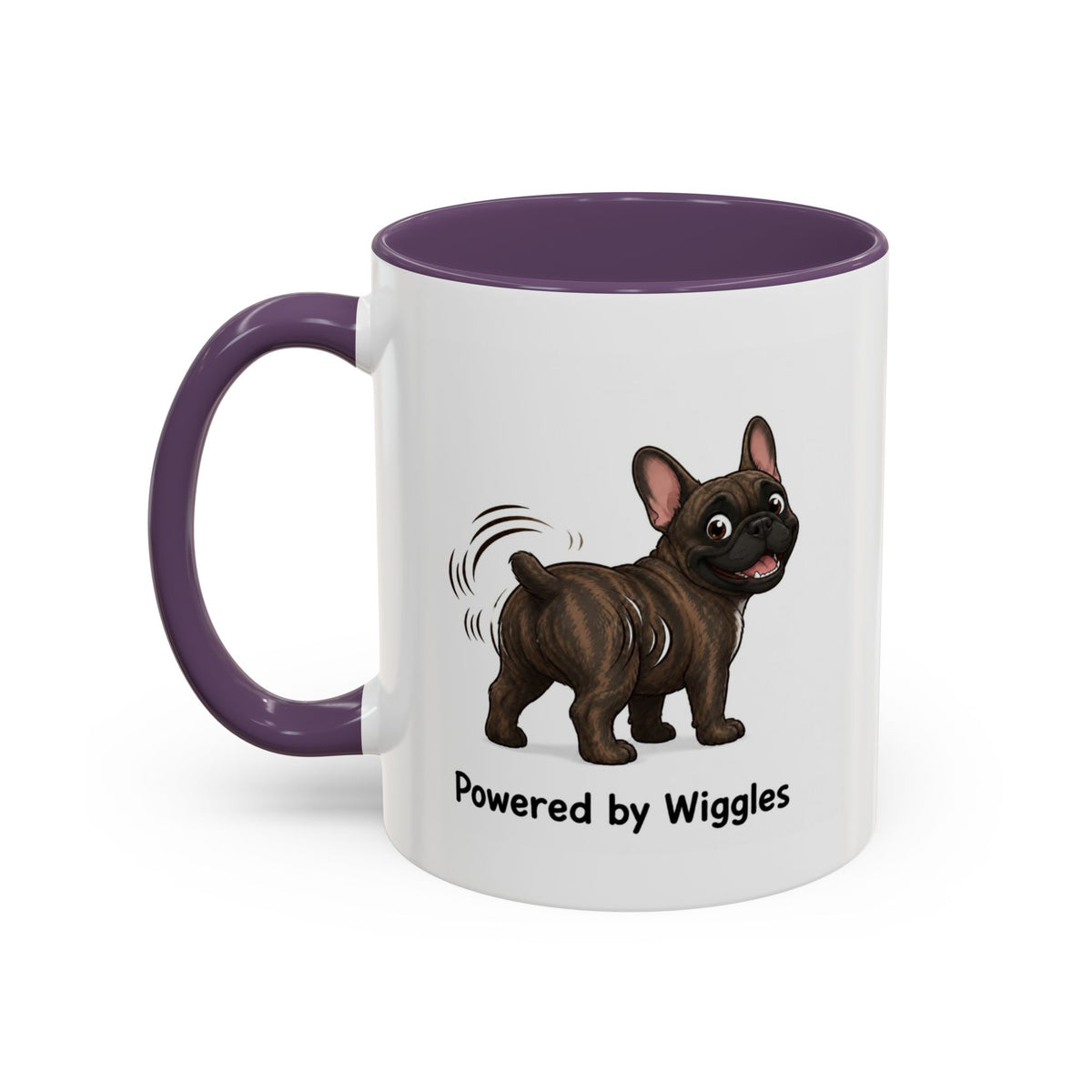 Powered by Wiggles Mug - French Bulldog - Brindle