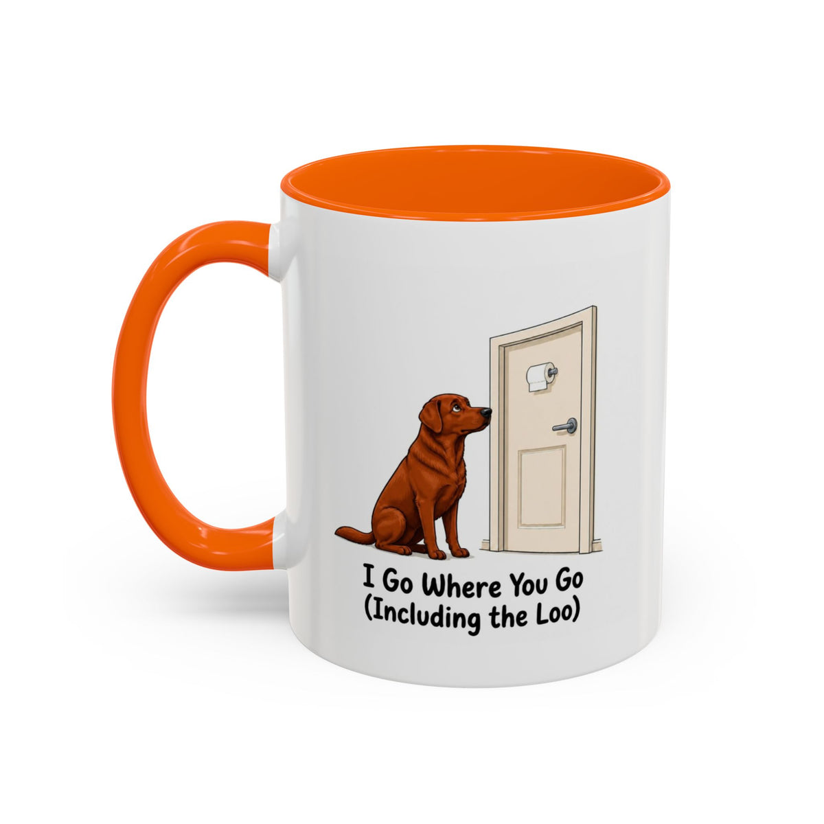 I Go Where You Go Mug - Labrador - Fox Red