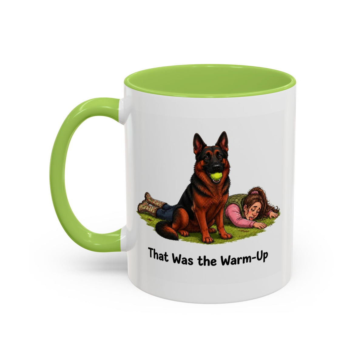 Warm-Up Mug - German Shepherd - Black & Red - Woman