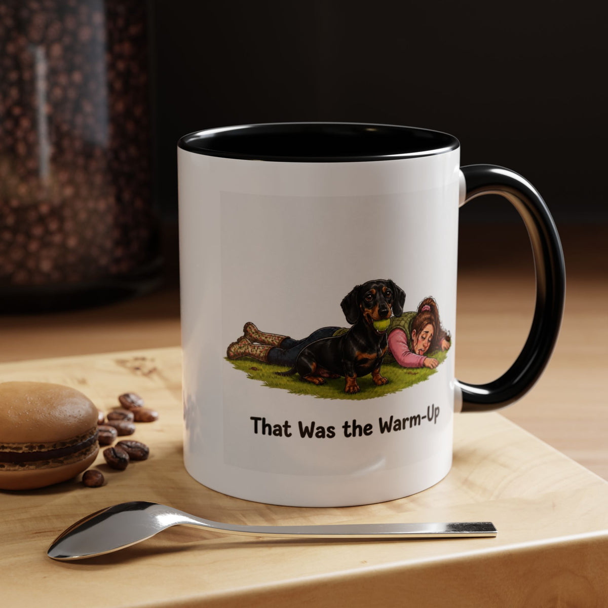 Warm-Up Mug - Mini Smooth Dachshund - Black & Tan - Woman