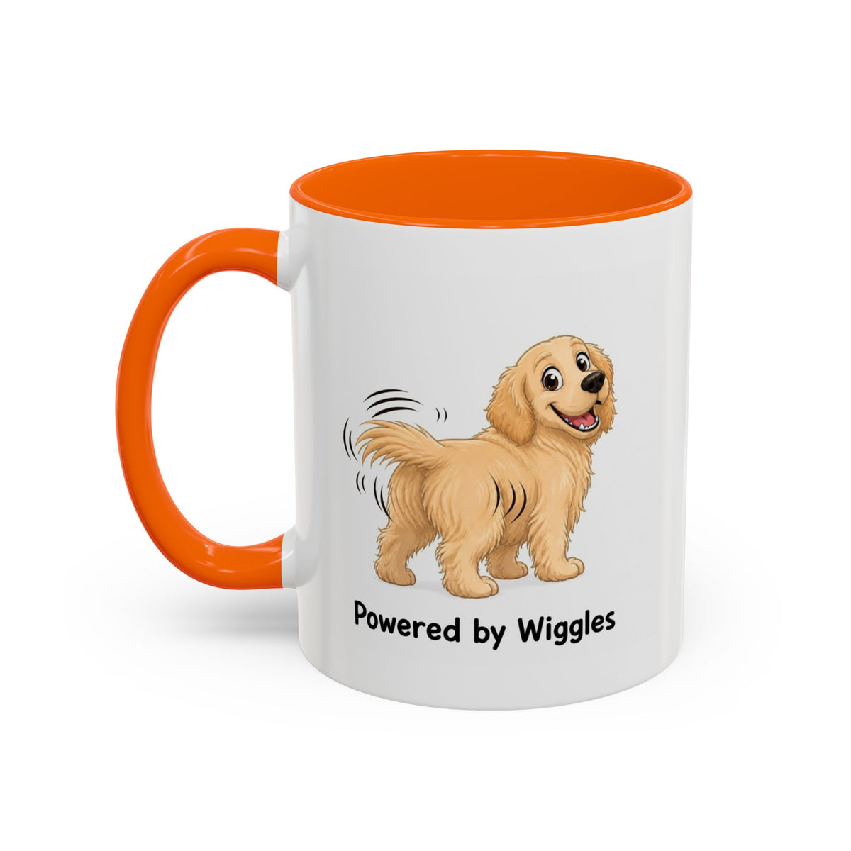 Powered by Wiggles Mug - Golden Retriever - Light Golden