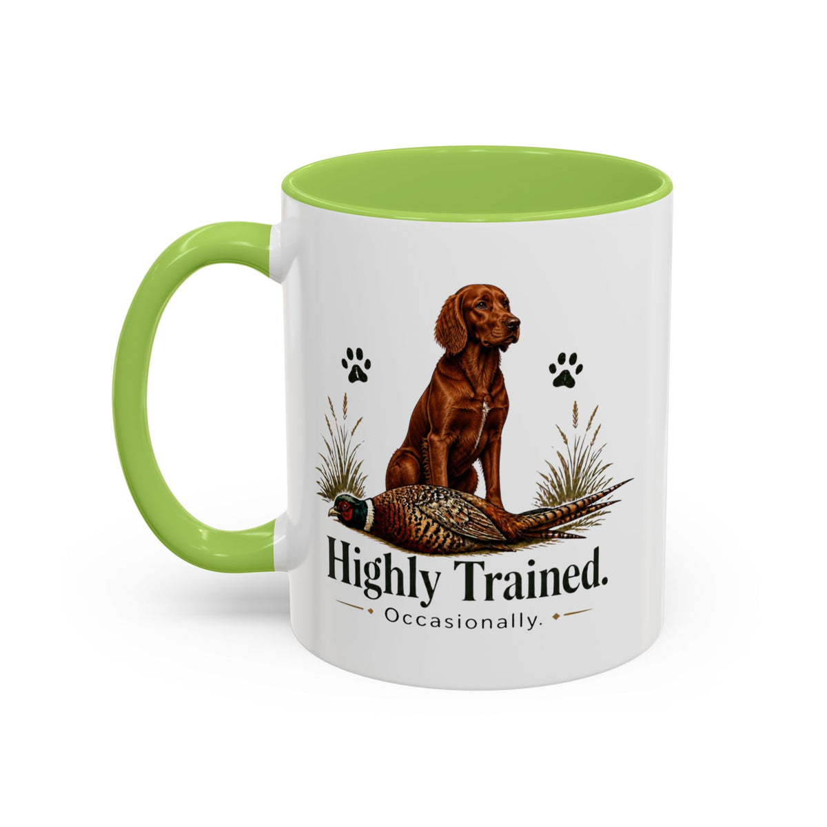 Funny Red Setter Mug - Highly Trained Occasionally, Gundog Owner Gift, Shooting Dog Lover Coffee Mug, 11oz