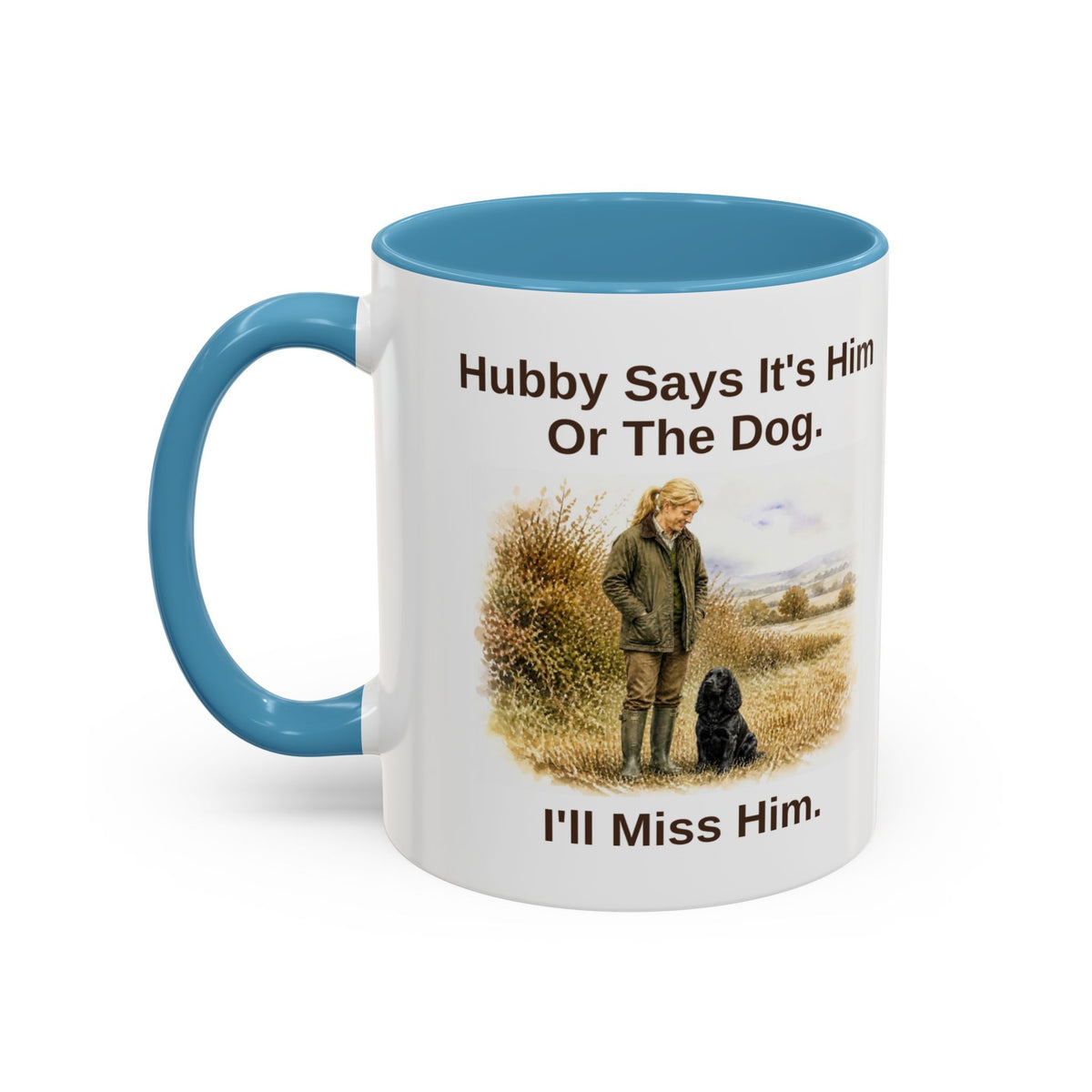 Hubby Says Mug - Cocker Spaniel - Black - Blonde