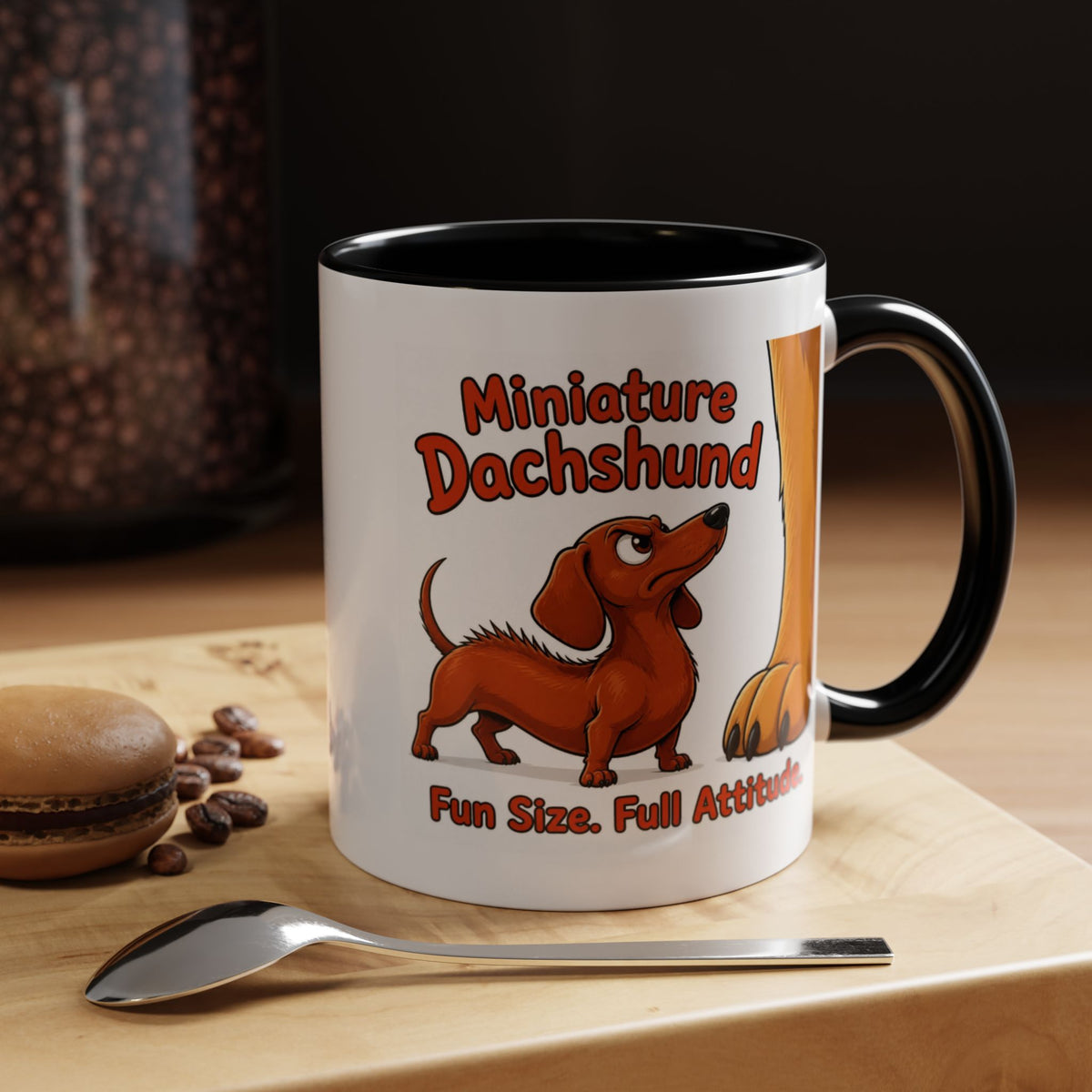 Fun Size Full Attitude Mug - Dachshund - Red