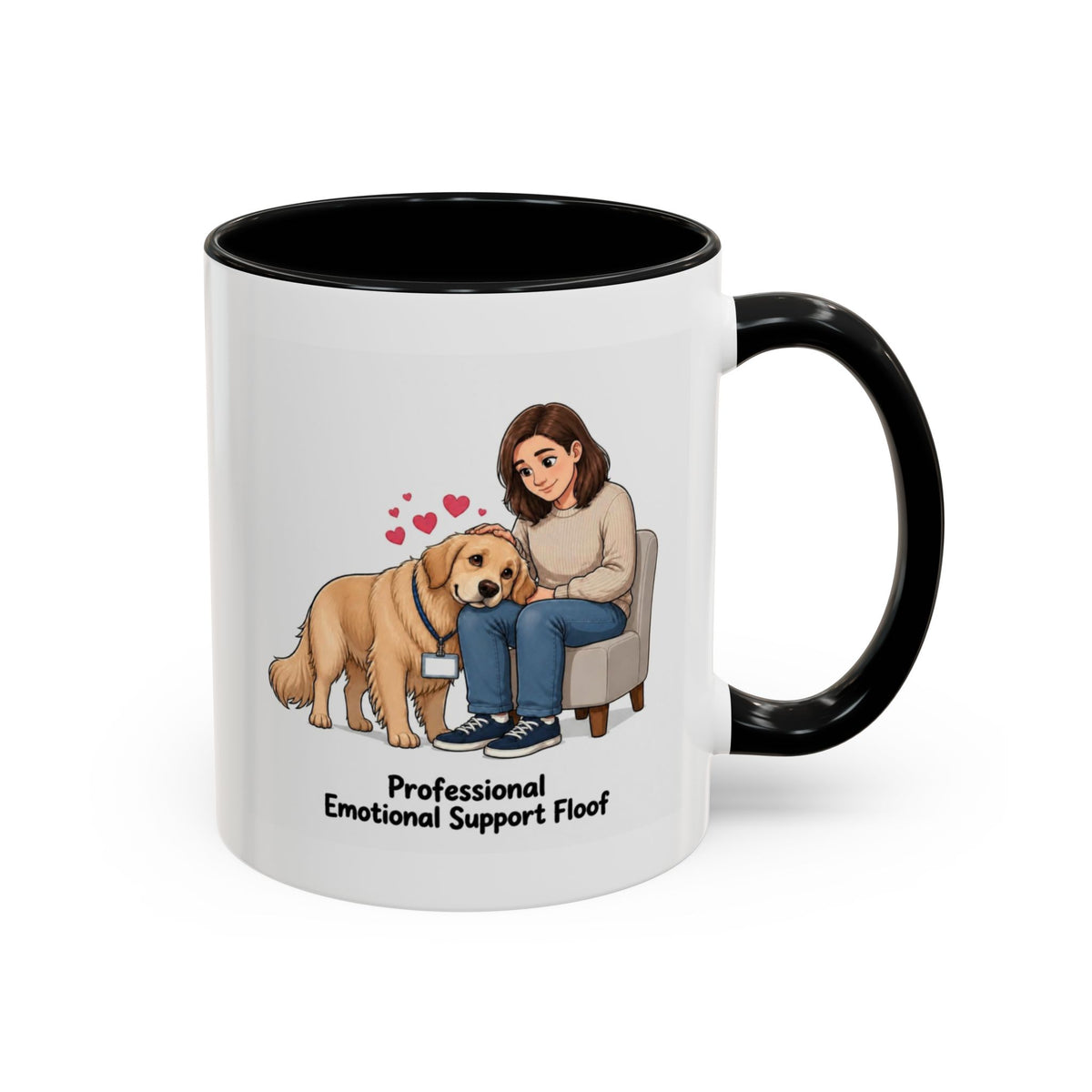 Support Floof Mug - Golden Retriever - Light Golden - Woman