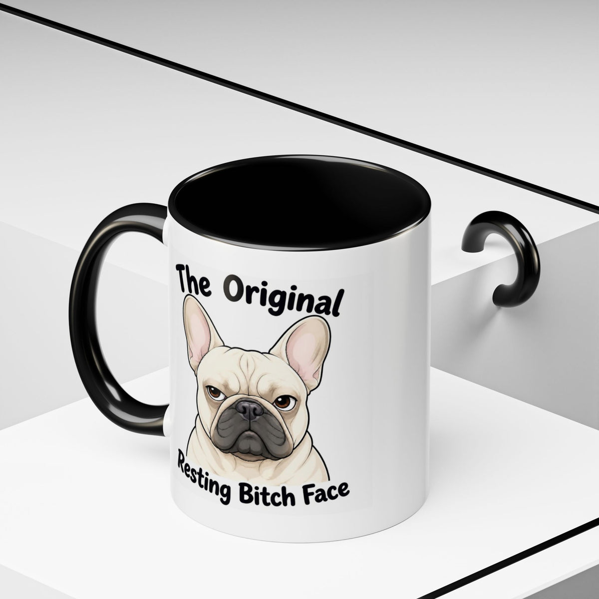 Resting Bitch Face Mug - French Bulldog - Cream