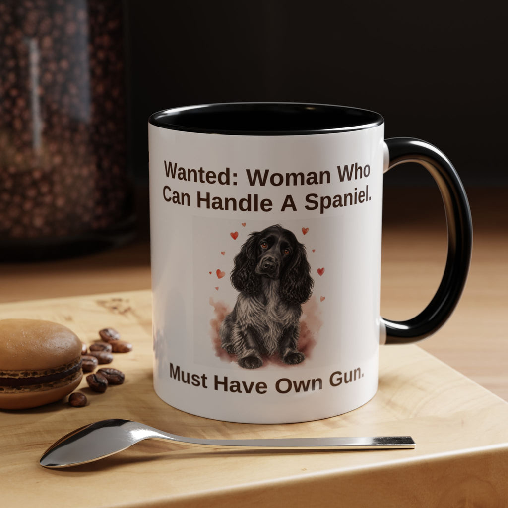 Wanted Mug - Cocker Spaniel - Blue Roan - Woman