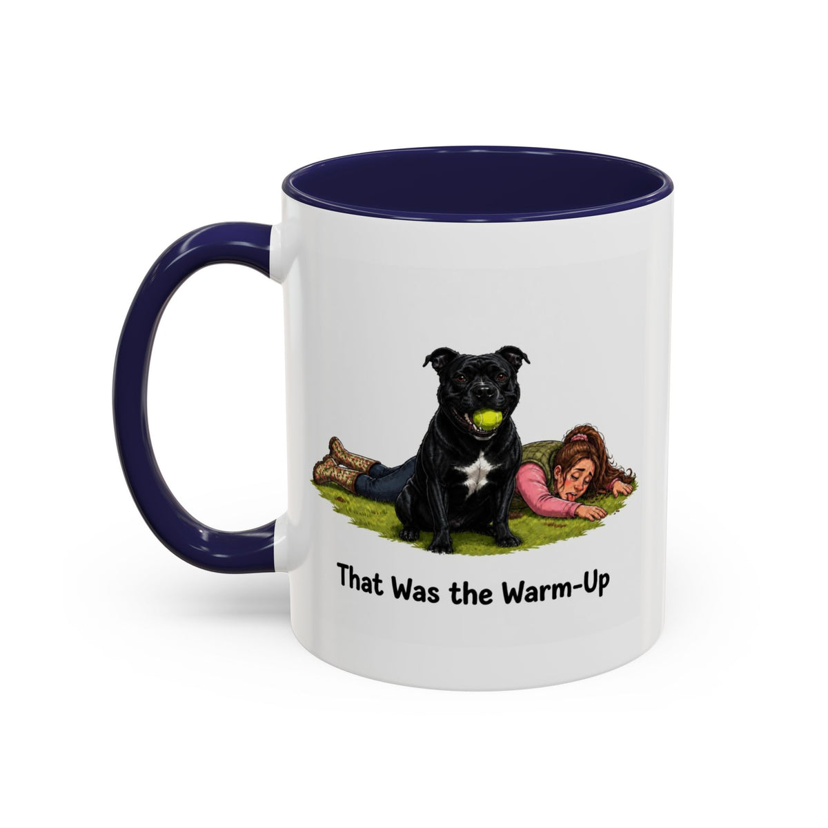 Warm-Up Mug - Staffordshire Bull Terrier - Black - Woman