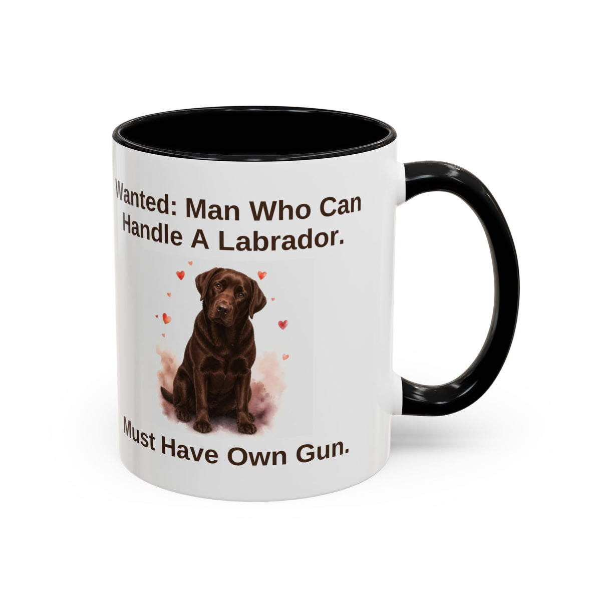 Wanted Mug - Labrador - Chocolate - Man