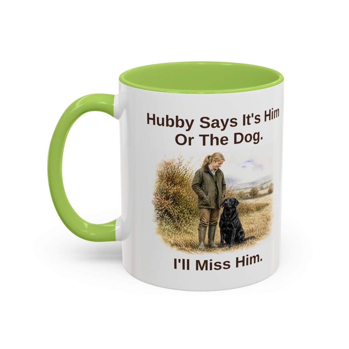 Hubby Says Mug - Labrador - Black - Blonde
