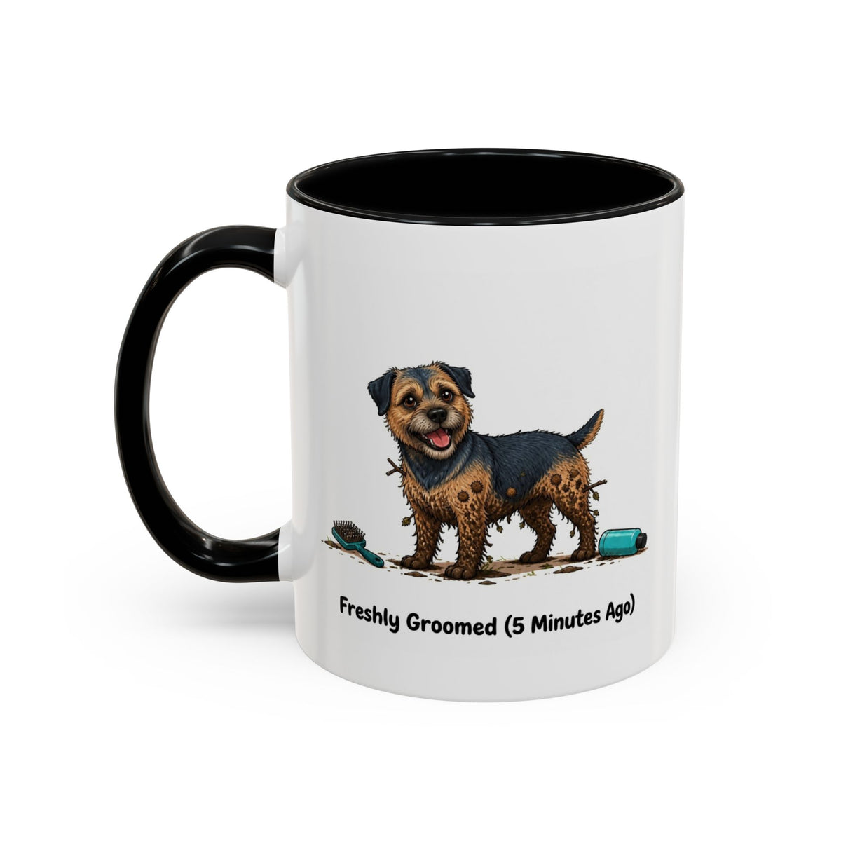 Freshly Groomed Mug - Border Terrier - Blue & Tan