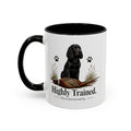 Funny Black Cocker Spaniel Mug - Highly Trained Occasionally, Gundog Owner Gift, Shooting Dog Lover Coffee Mug, 11oz