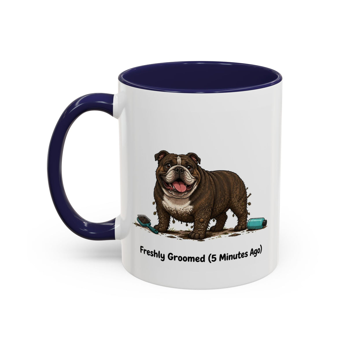 Freshly Groomed Mug - Bulldog - Brindle