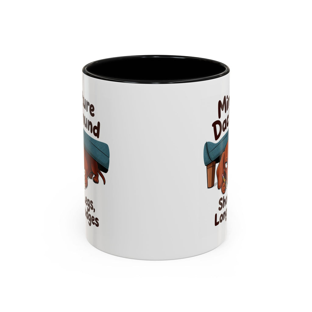Short Legs Long Grudges Mug - Dachshund - Red