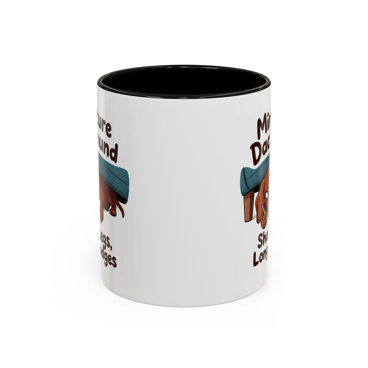 Short Legs Long Grudges Mug - Dachshund - Red
