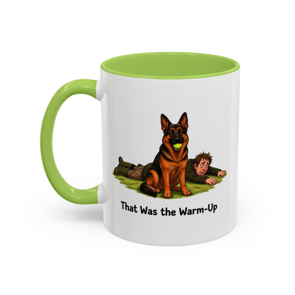 Warm-Up Mug - German Shepherd - Black & Red - Man
