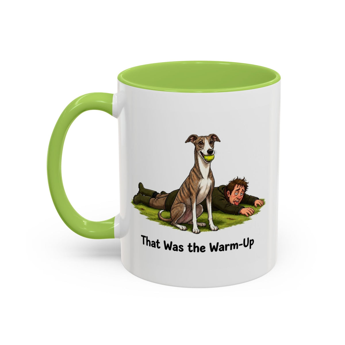 Warm-Up Mug - Whippet - Brindle - Man