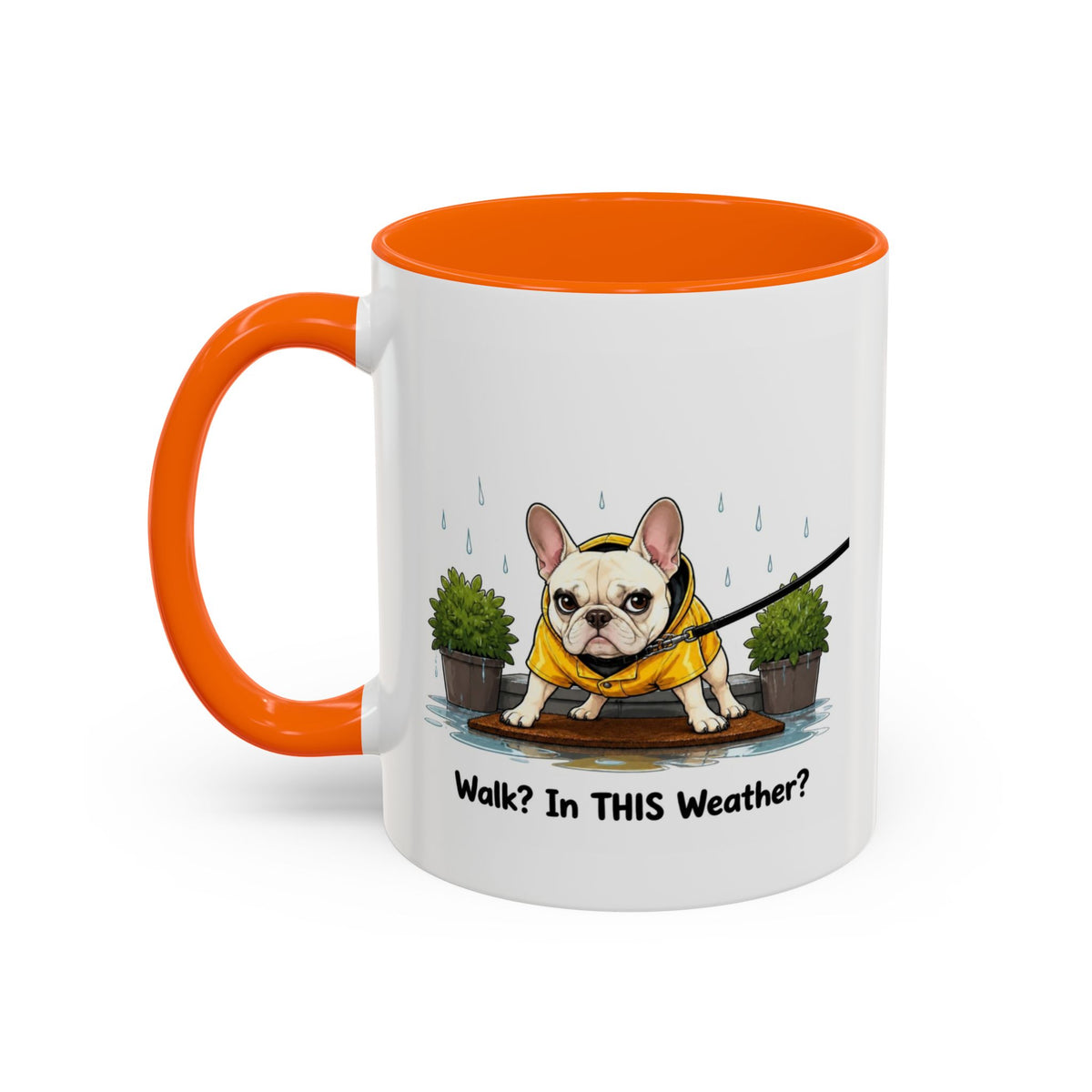 Walk Weather Mug - French Bulldog - Cream