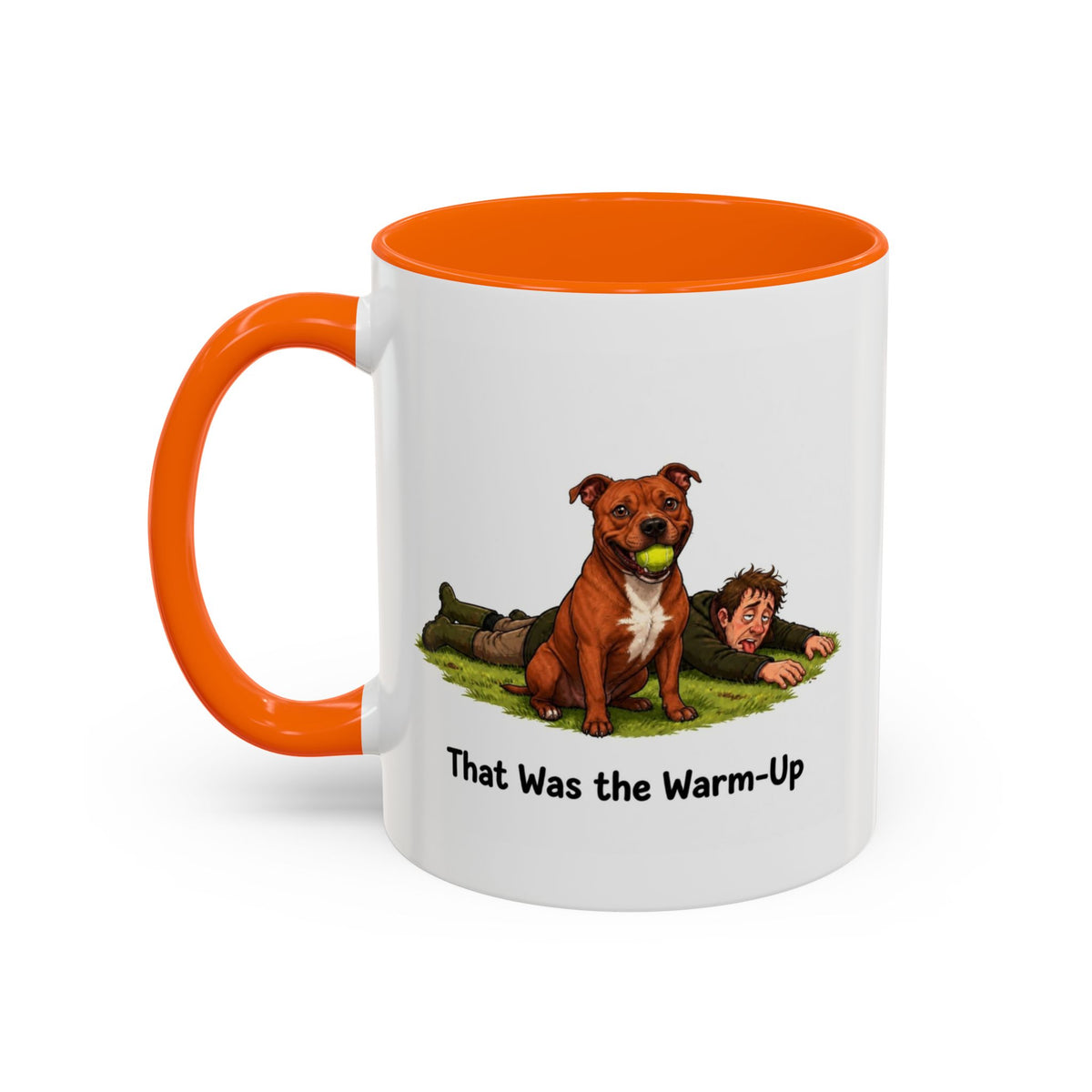 Warm-Up Mug - Staffordshire Bull Terrier - Red - Man