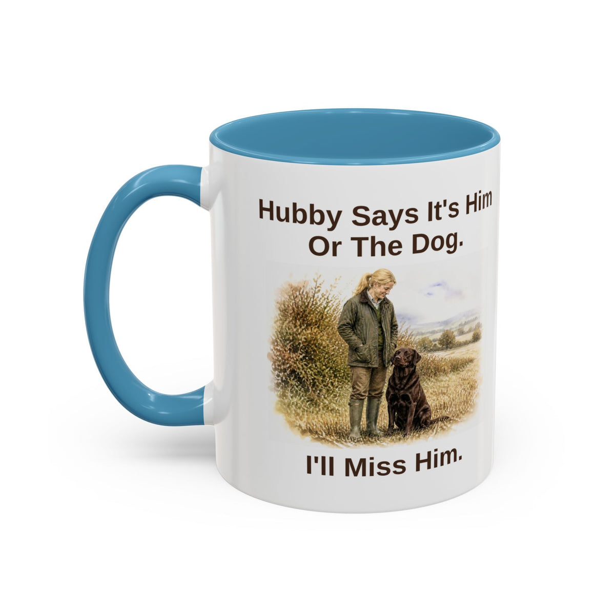 Hubby Says Mug - Labrador - Chocolate - Blonde