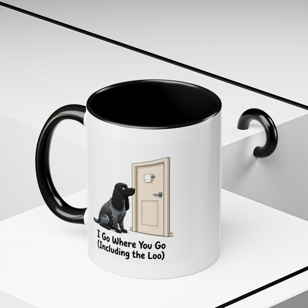 I Go Where You Go Mug - Cocker Spaniel - Blue Roan