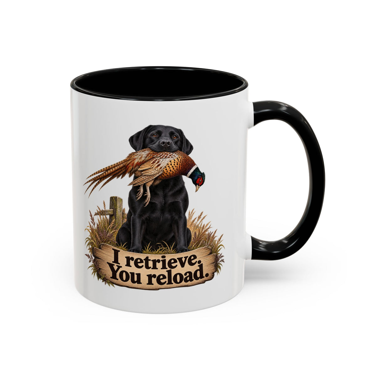Funny Black Labrador Mug - I Retrieve You Reload, Gundog Owner Gift, Shooting Dog Lover Coffee Mug, 11oz