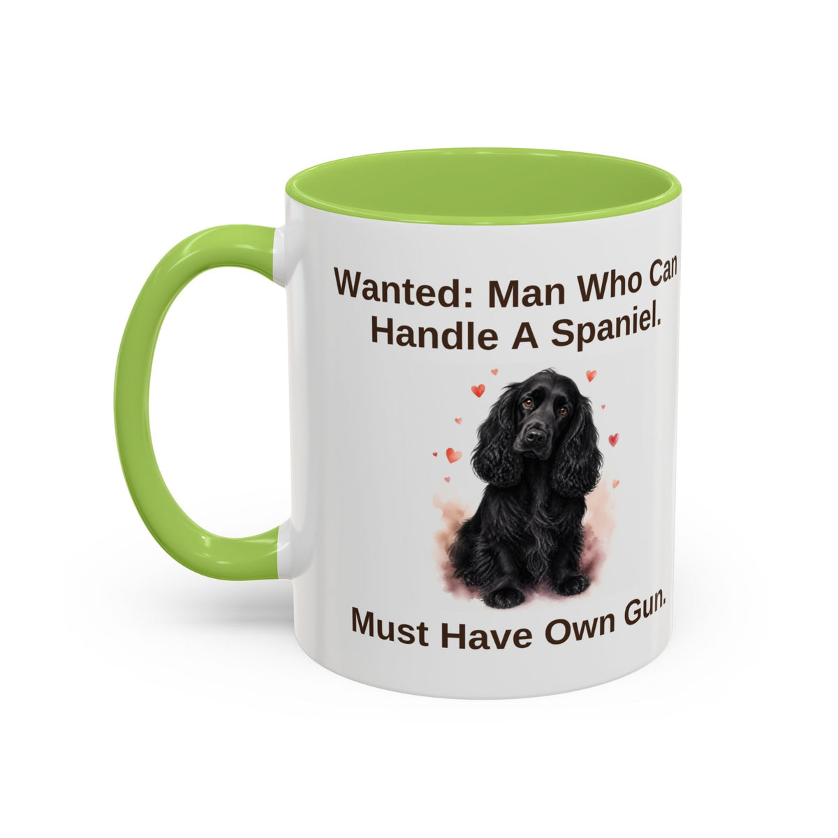 Wanted Mug - Cocker Spaniel - Black - Man