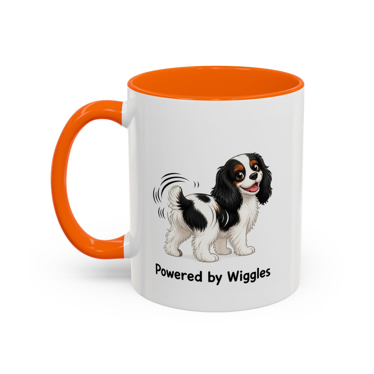 Powered by Wiggles Mug - Cavalier King Charles Spaniel - Tricolour