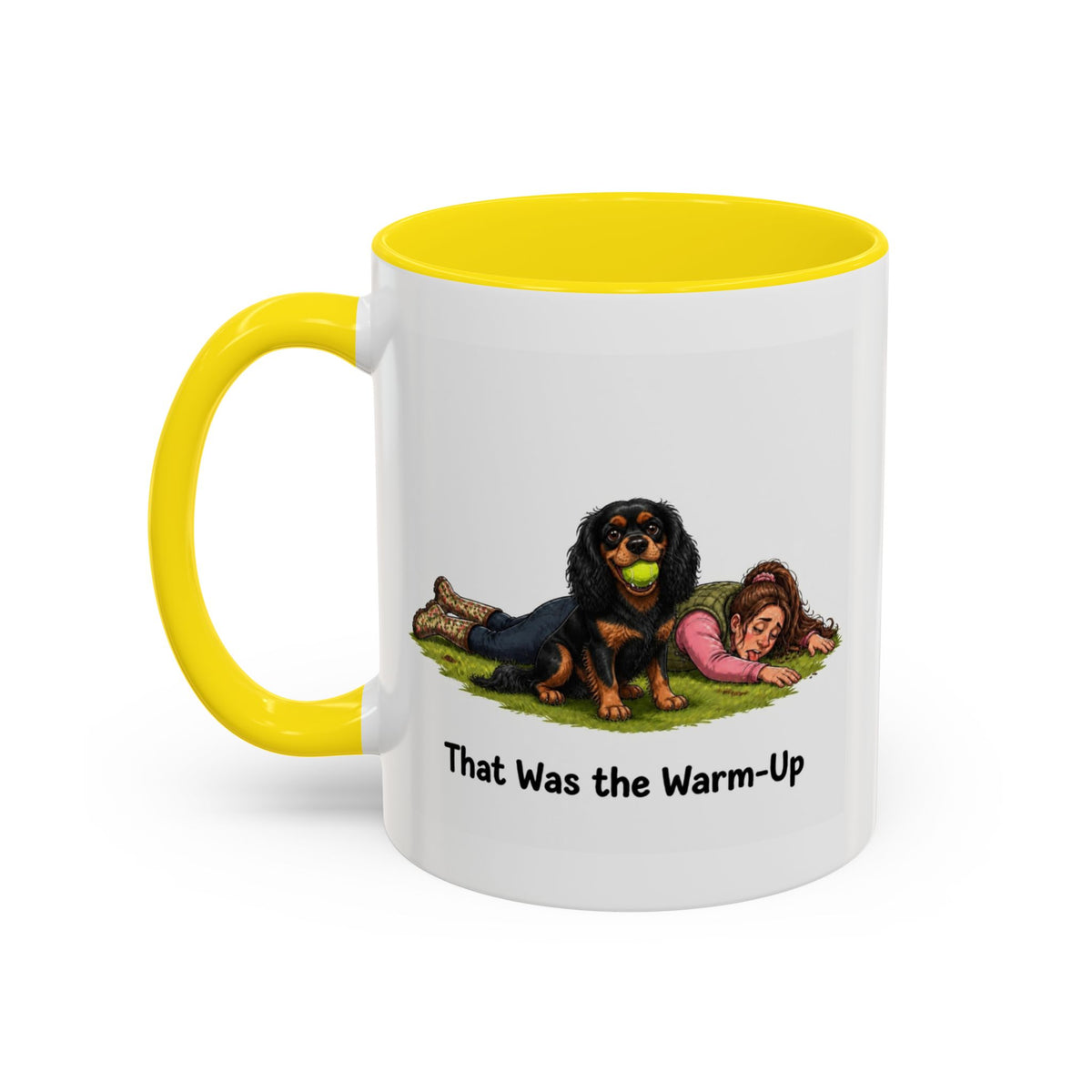 Warm-Up Mug - Cavalier King Charles Spaniel - Black & Tan - Woman