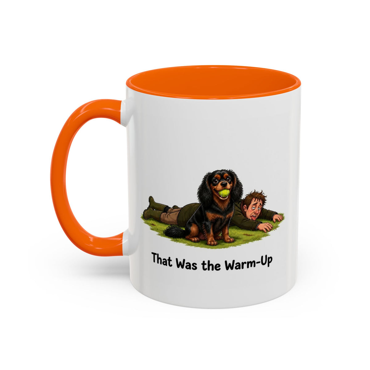 Warm-Up Mug - Cavalier King Charles Spaniel - Black & Tan - Man