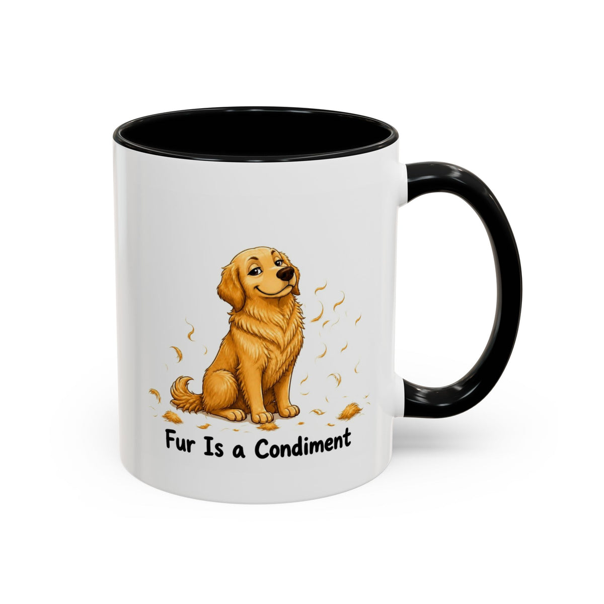Fur Is a Condiment Mug - Golden Retriever - Golden