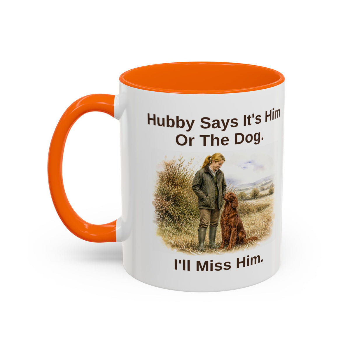 Hubby Says Mug - Red Setter - Red - Blonde