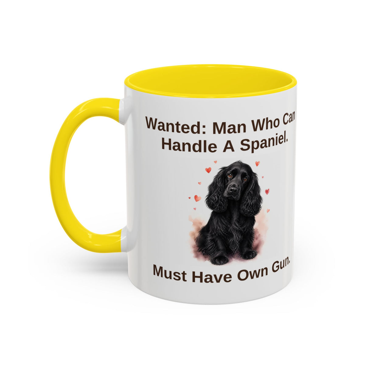 Wanted Mug - Cocker Spaniel - Black - Man