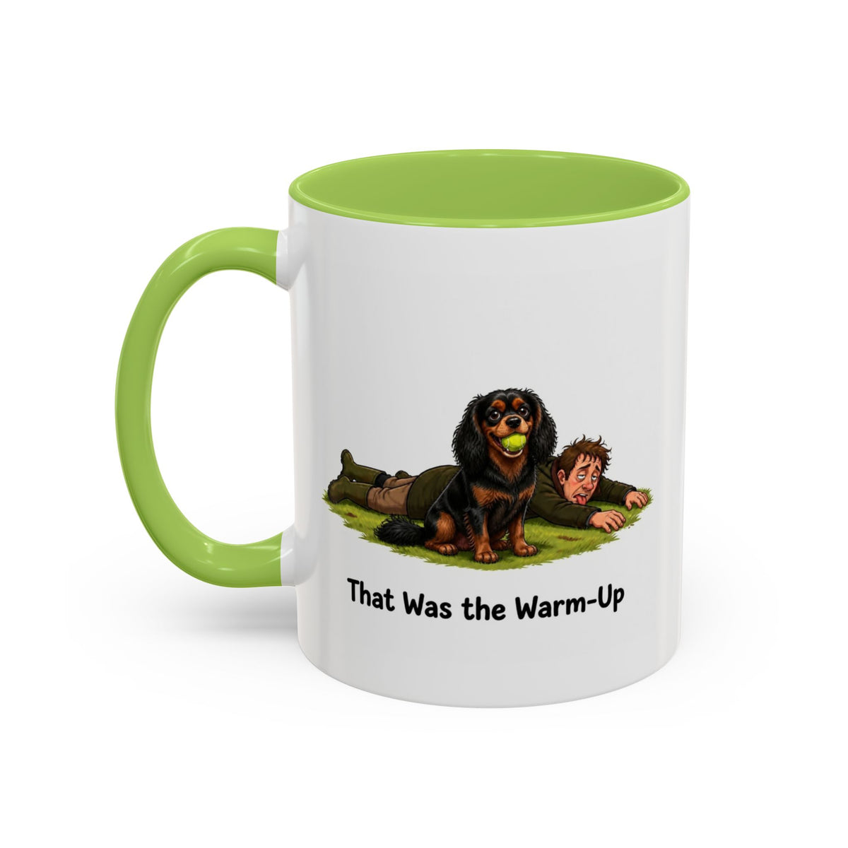 Warm-Up Mug - Cavalier King Charles Spaniel - Black & Tan - Man