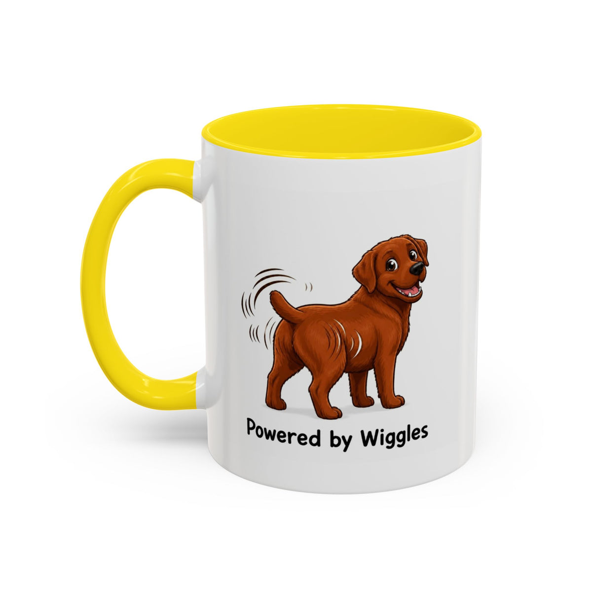 Powered by Wiggles Mug - Labrador - Fox Red