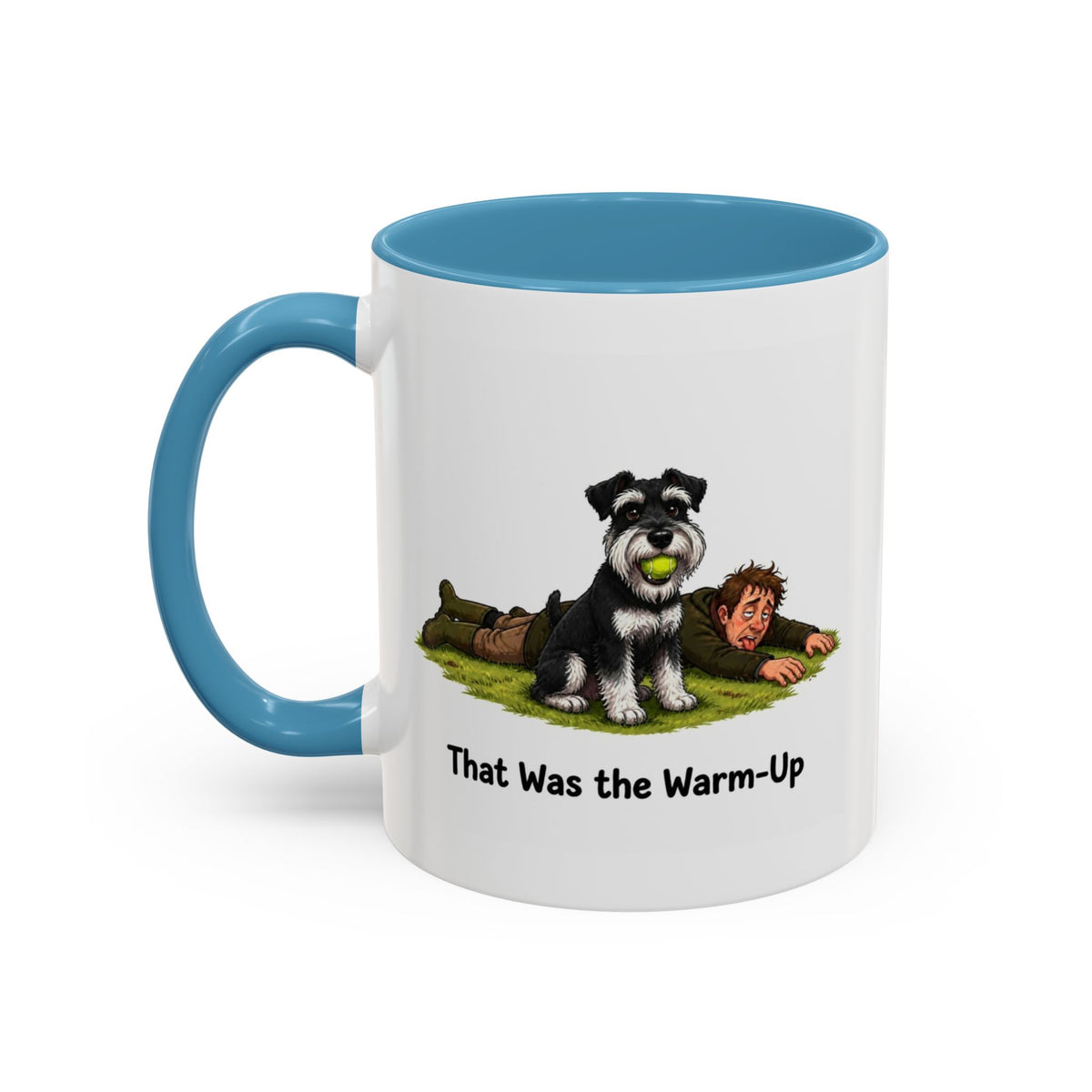 Warm-Up Mug - Miniature Schnauzer - Black & Silver - Man