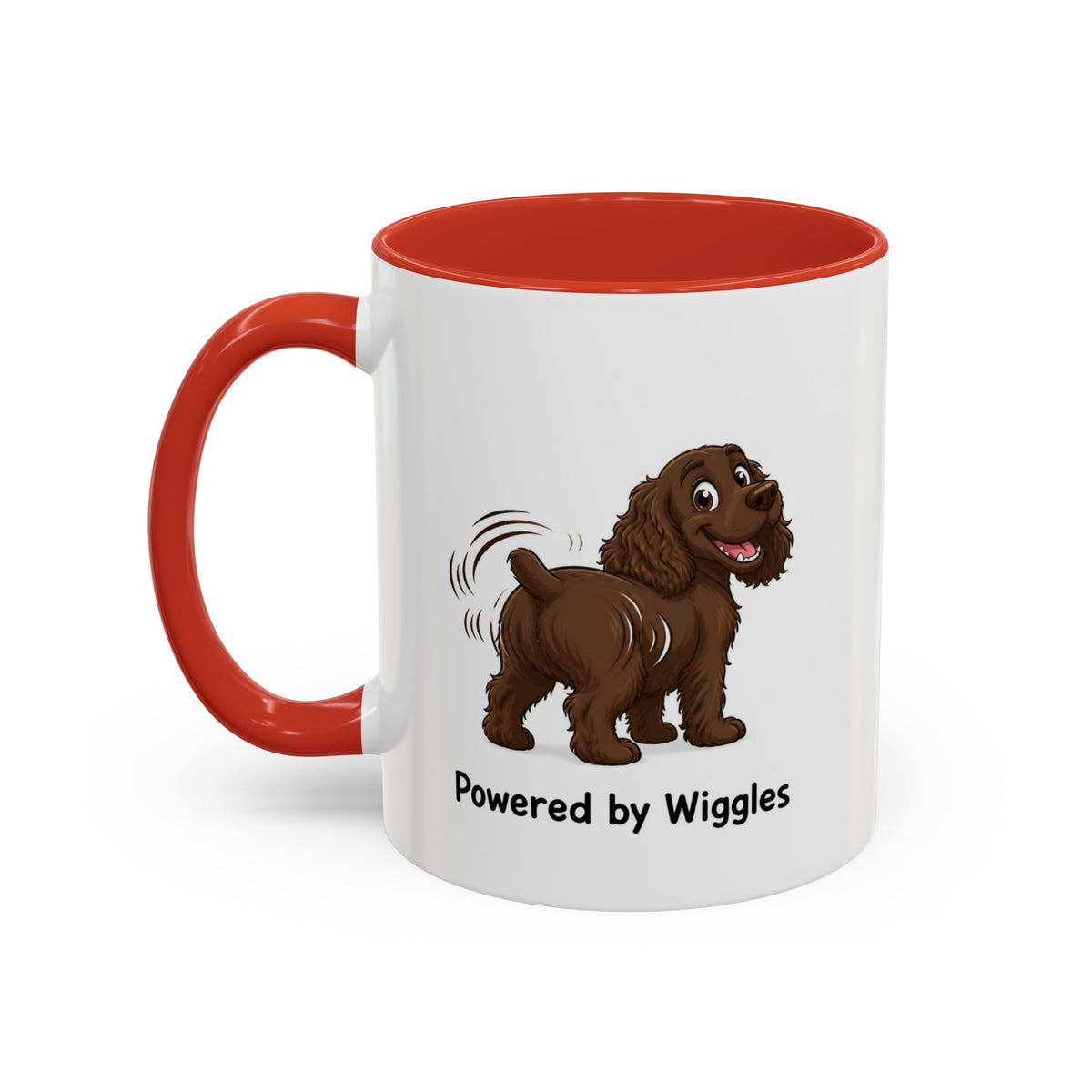 Powered by Wiggles Mug - Cocker Spaniel - Brown