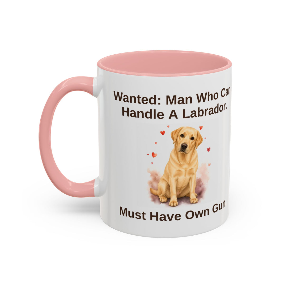 Wanted Mug - Labrador - Yellow - Man