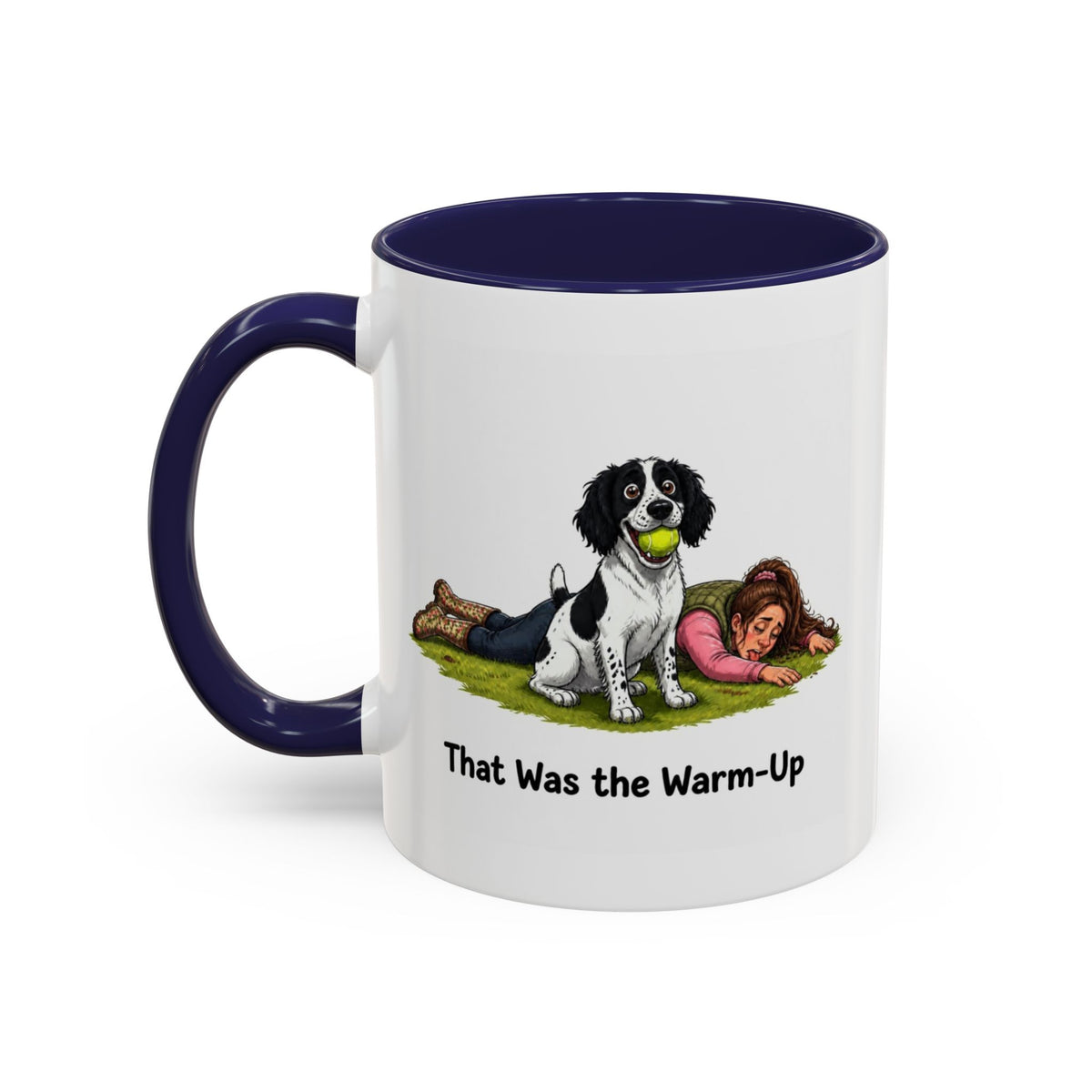 Warm-Up Mug - Springer Spaniel - Black & White - Woman