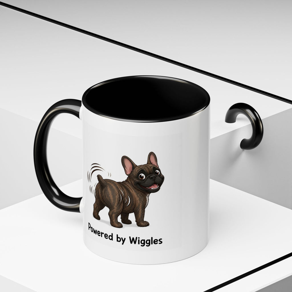 Powered by Wiggles Mug - French Bulldog - Brindle