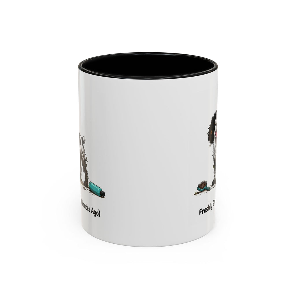 Freshly Groomed Mug - Springer Spaniel - Black & White