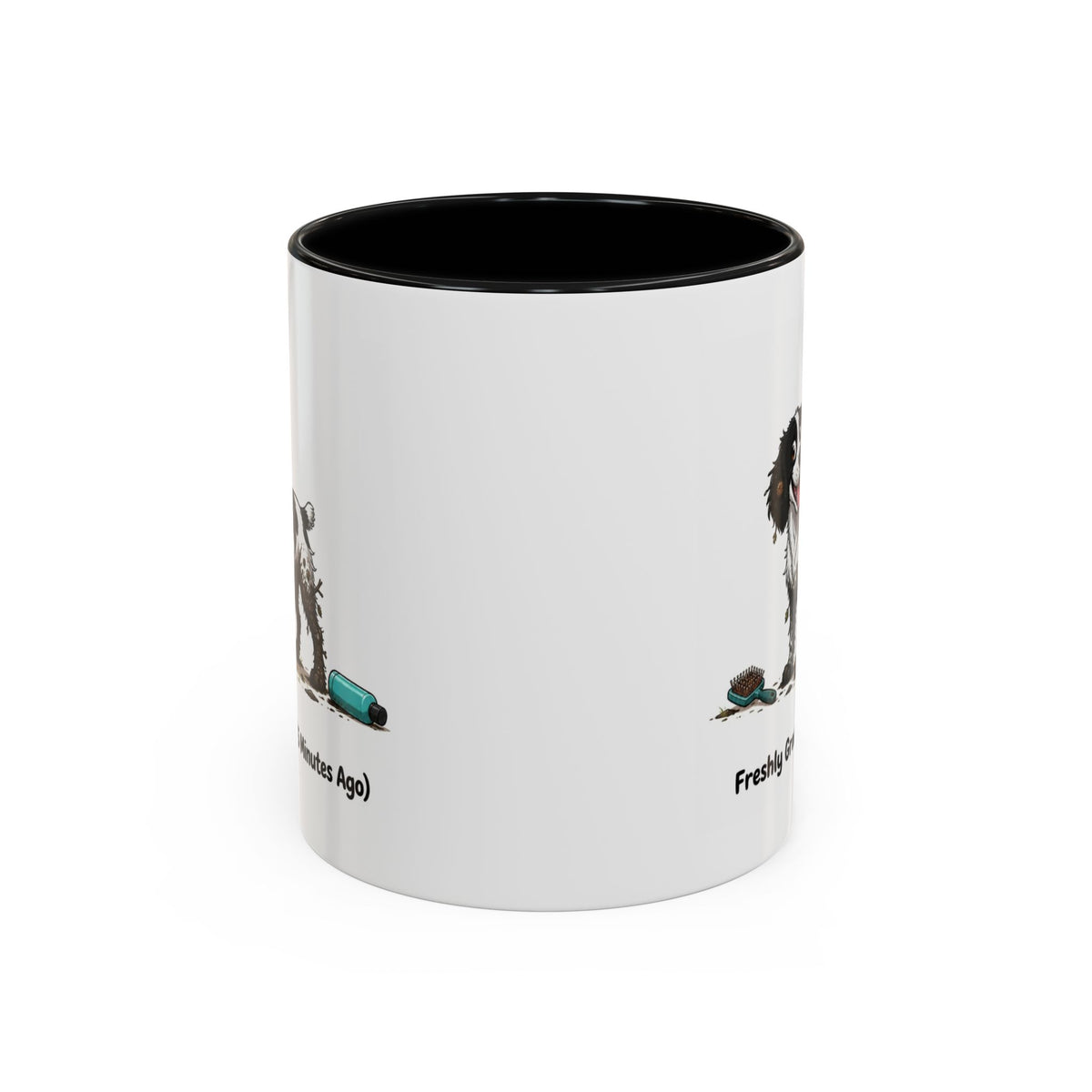 Freshly Groomed Mug - Springer Spaniel - Black & White