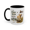 Funny Yellow Labrador Mug - I Chase Birds and Don't Give a Fetch, Working Gun Dog Gift, Pheasant Shooting Mug, 11oz